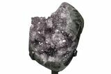 Amethyst Geode Section on Metal Stand - Stalactite Formations #171778-2